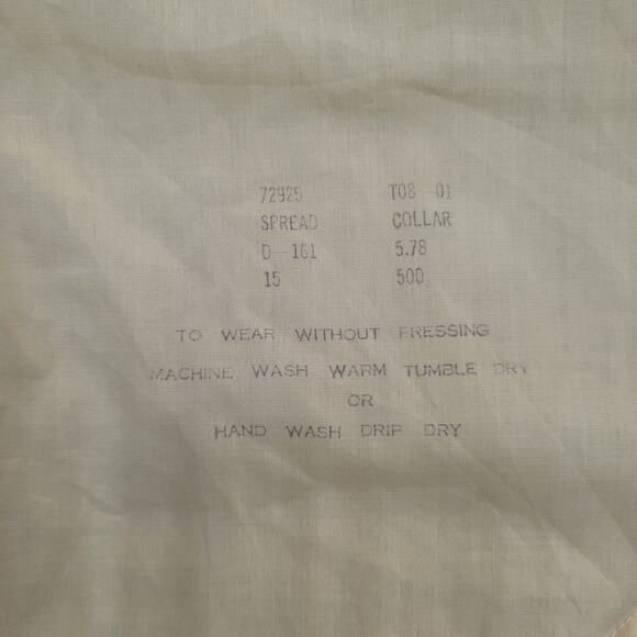 Vintage 70s Sears MOD Button Shirt Medium 21x31 Long-Tails - Picture 2 of 12